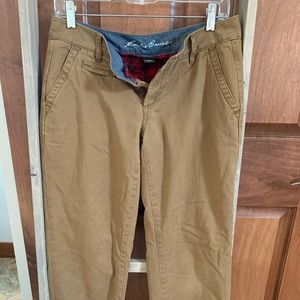 Eddie Bauer Legend Wash Flannel Lined Khakis